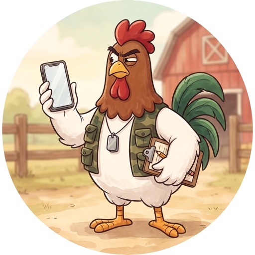 Colonel Cluckson the rooster