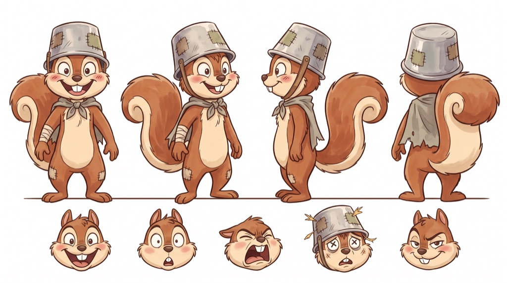 Turbo — character turnaround sheet